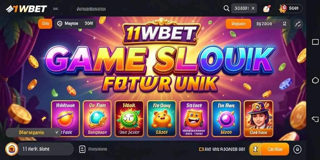 Screenshot gameplay 11WBET menampilkan mesin Slot yang menarik dan penuh warna.