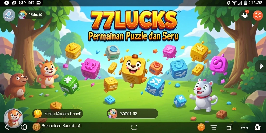 Tampilan gameplay seru dan menantang dari 77LUCKS.