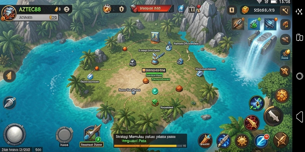 Tampilan gameplay menegangkan dalam AZTEC88 dengan rencana strategi yang mendalam.