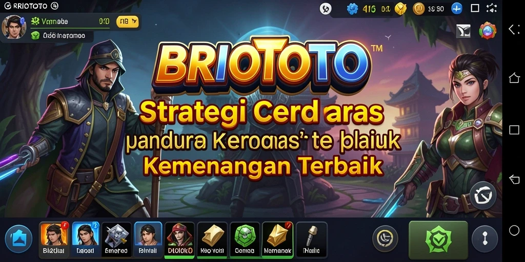 Screenshot BRIOTOTO menunjukkan pemain merencanakan strategi dengan cermat.