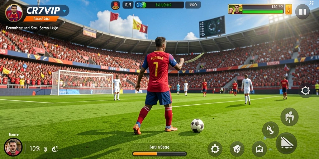 Tampilan grafik menarik dalam gameplay Casual CR7VIP.