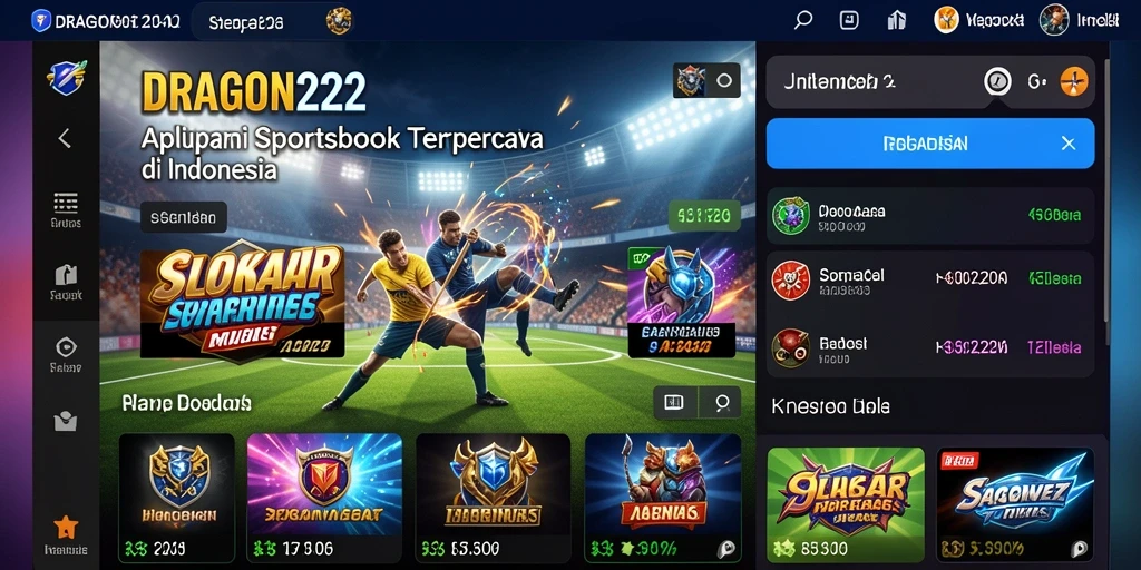 Tampilan menarik dari gameplay Sportsbook di DRAGON222.