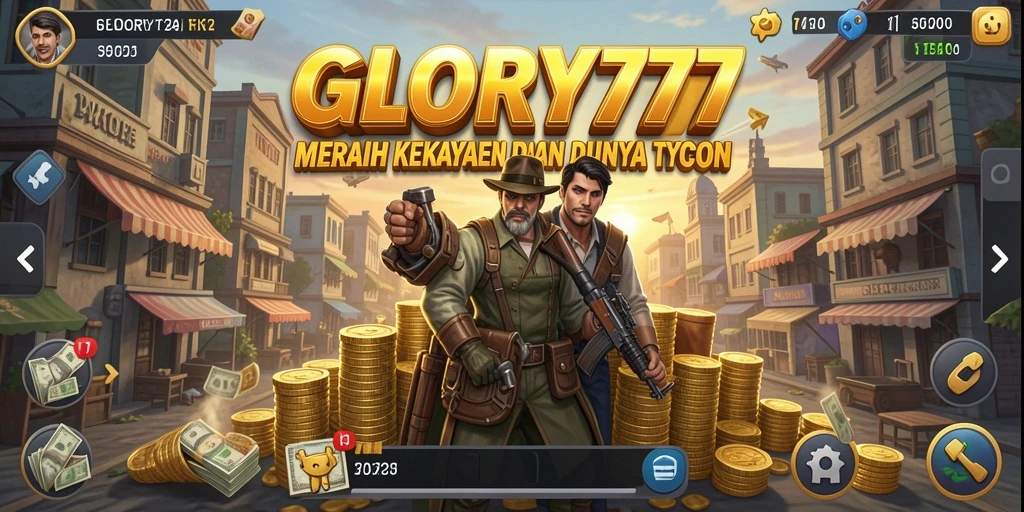 Tampilan utama gameplay GLORY777 yang menarik dan interaktif.