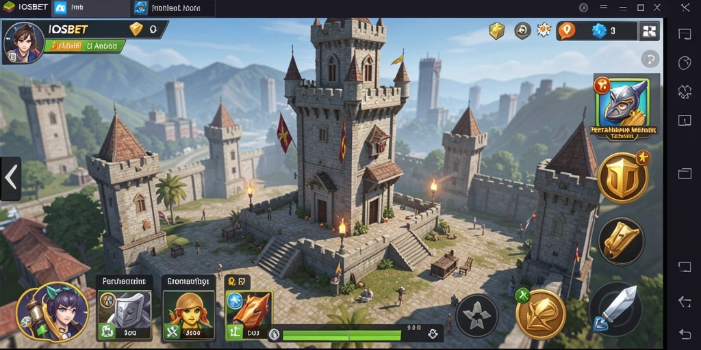 Tampilan gameplay menara pertahanan yang menegangkan dan strategis