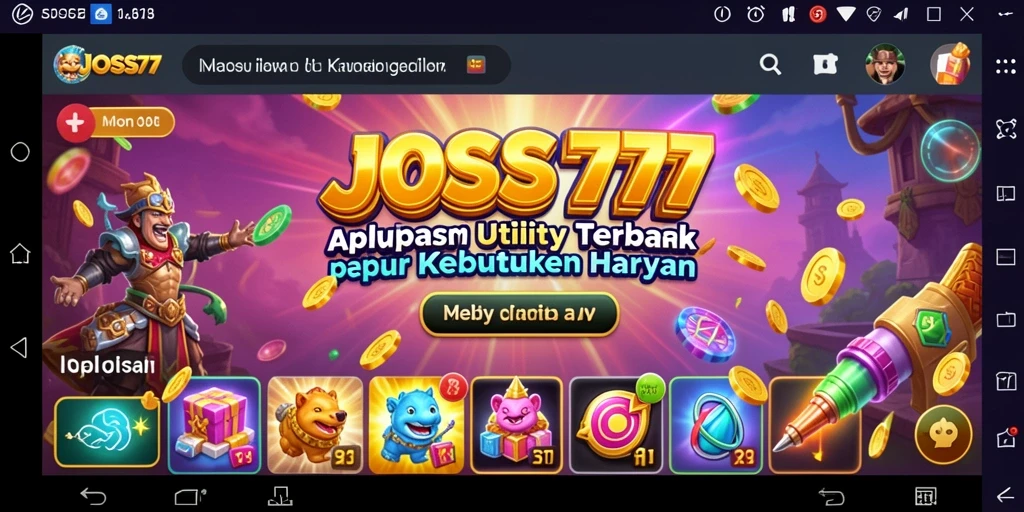 Screenshot utama JOSS777 menunjukkan fitur-fitur canggih dan kemudahan penggunaan.