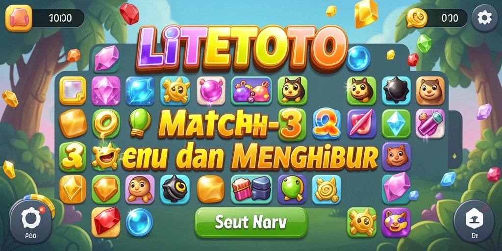 Tampilan gameplay LITETOTO yang seru dan penuh warna.