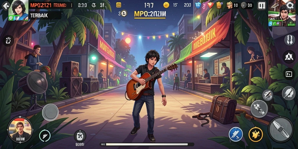 Tampilan bermain yang menawan dengan alunan musik yang menggugah semangat.