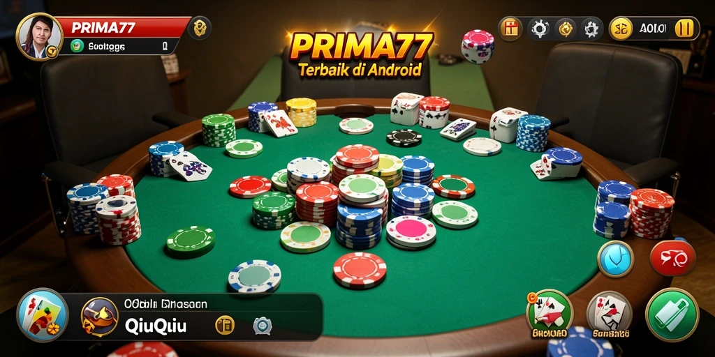 Tampilan gameplay QiuQiu yang seru di PRIMA77.