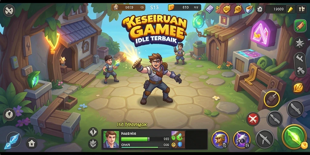 Tampilan gameplay S13 yang menarik dengan elemen idle.