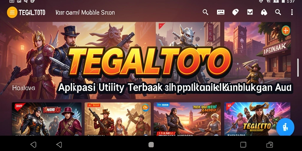 Tampilan antarmuka TEGALTOTO yang intuitif dan mudah dipahami.