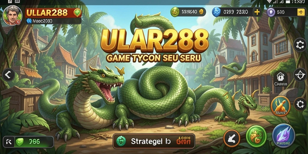 Tangkapan layar gameplay ULAR288 dengan elemen strategi Tycoon.