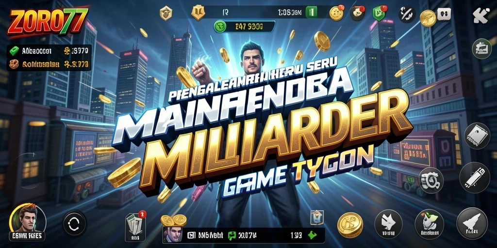 Tangkapan layar dari gameplay <strong>ZORO77</strong> yang menunjukkan manajemen bisnis yang seru.