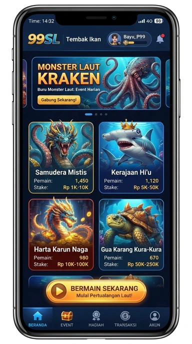 Tampilan antarmuka menarik 99sl yang memudahkan navigasi.